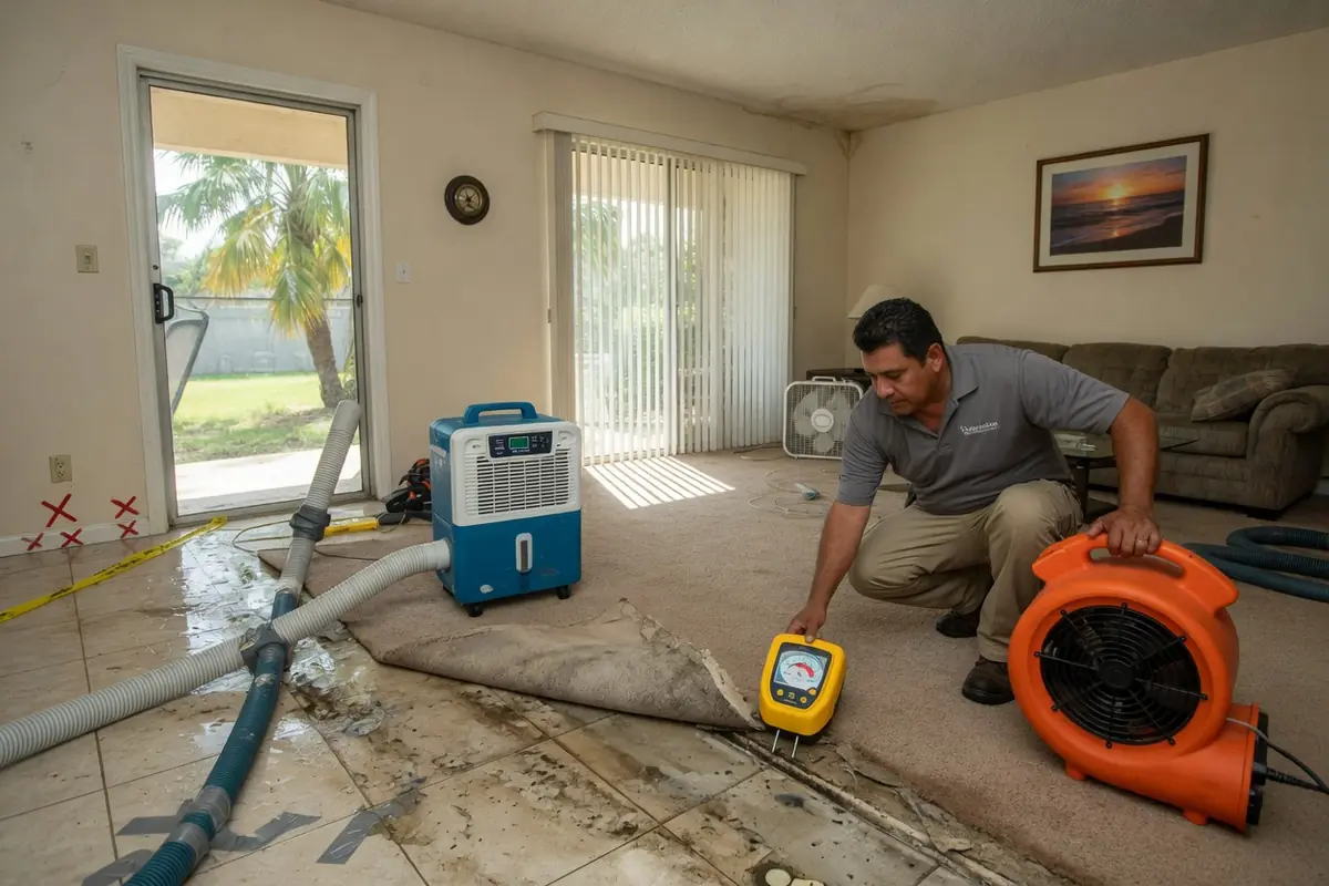 Water Damage Restoration Melbourne FL, LLC crew at work